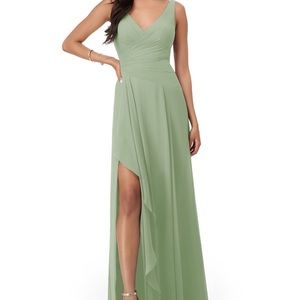 Dusty Sage Azazie Kori Bridesmaid Dress